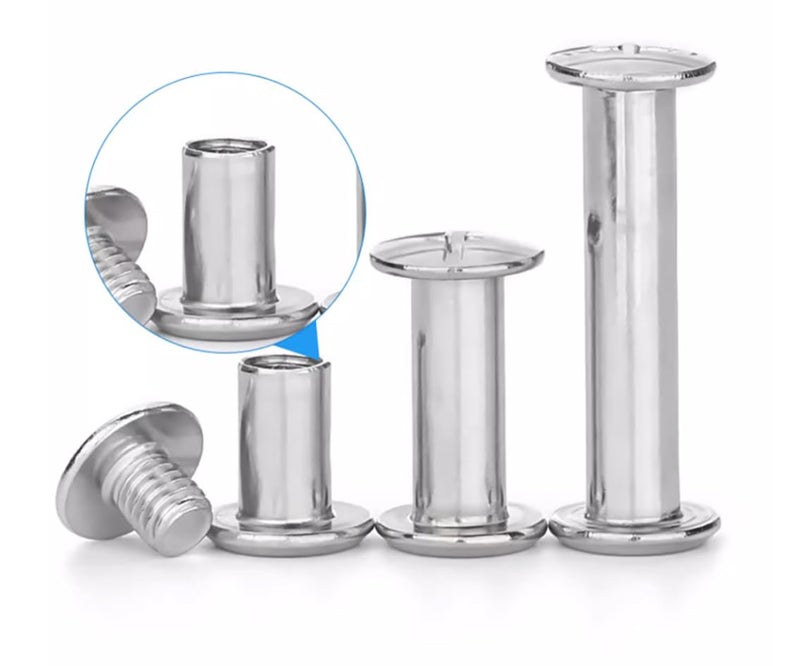 ANRUIDE Chicago Screws M5 304 Stainless Steel Screw Post Binding Leather Screw for DIY Leather Bookbinding Bag Decoration (60) - Image 4